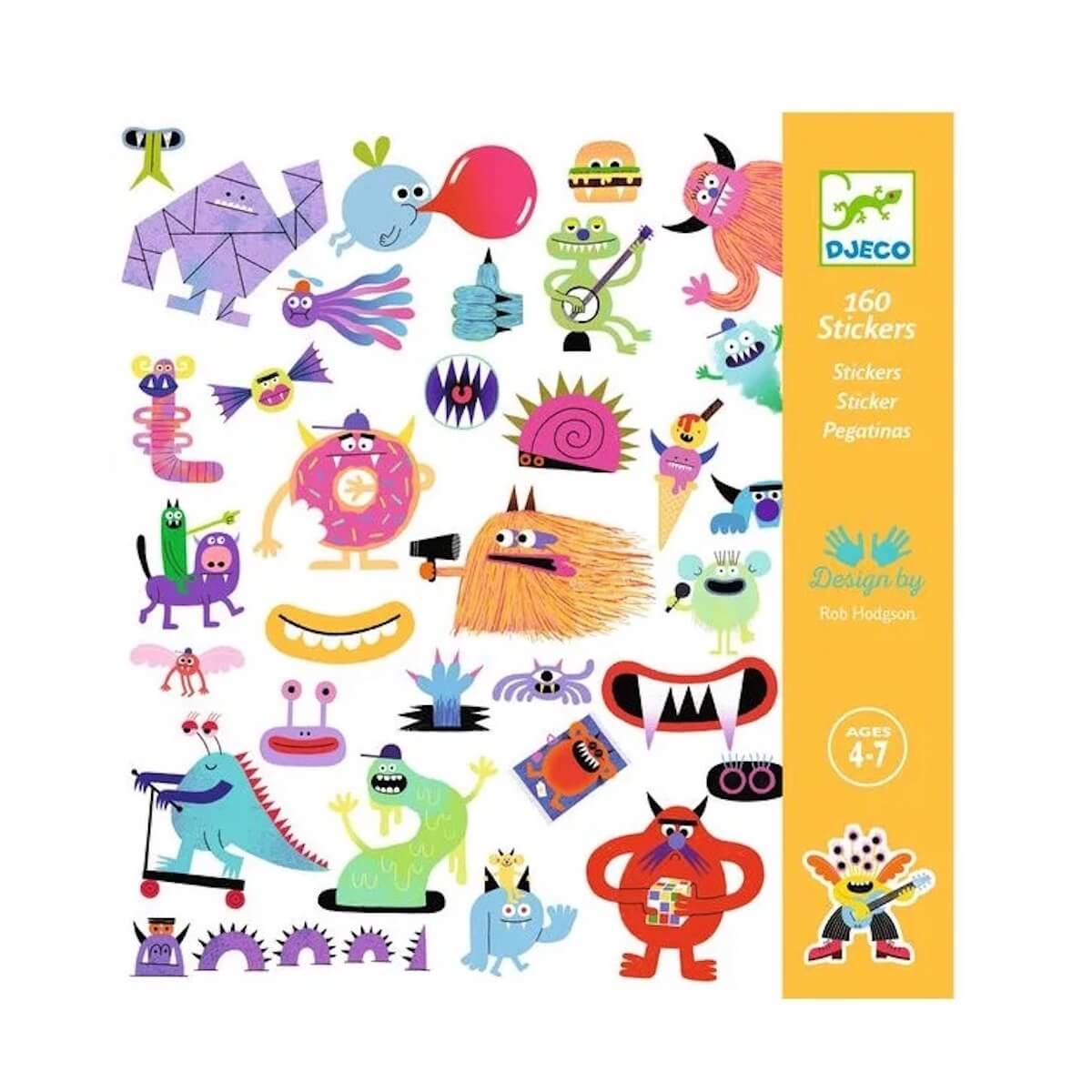 Stickers Monstres Djeco