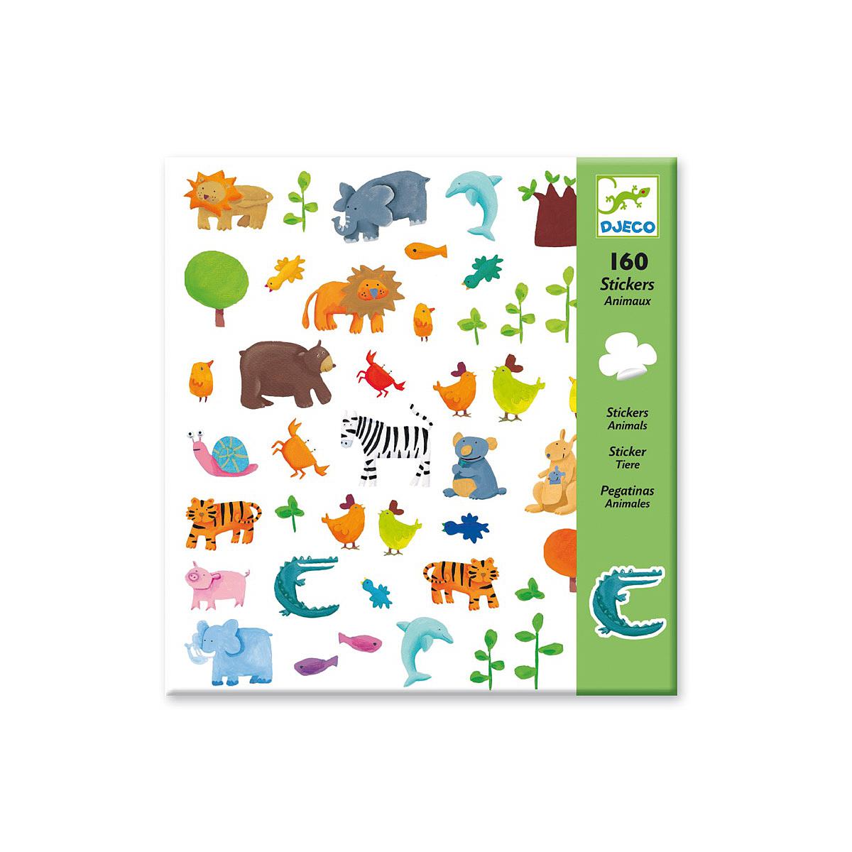 Stickers-par 160 ANIMAUX Djeco