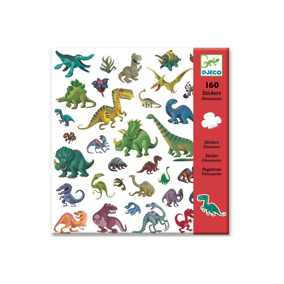 Stickers-par 160 DINOSAURES Djeco
