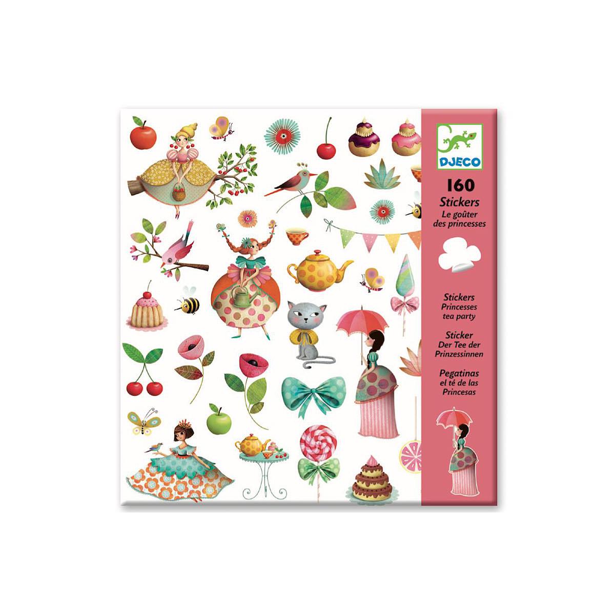 Stickers-par 160 LE GOÛTER DES PRINCESSES Djeco