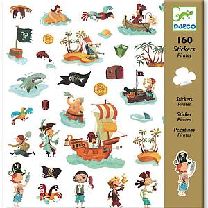 Stickers-par 160 PIRATES Djeco