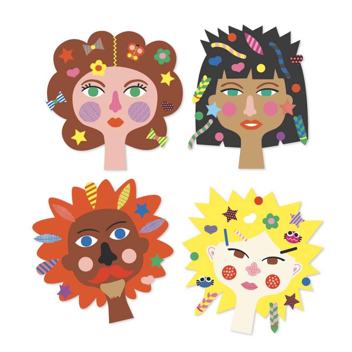 Stickers pour les petits  Coiffeur Djeco