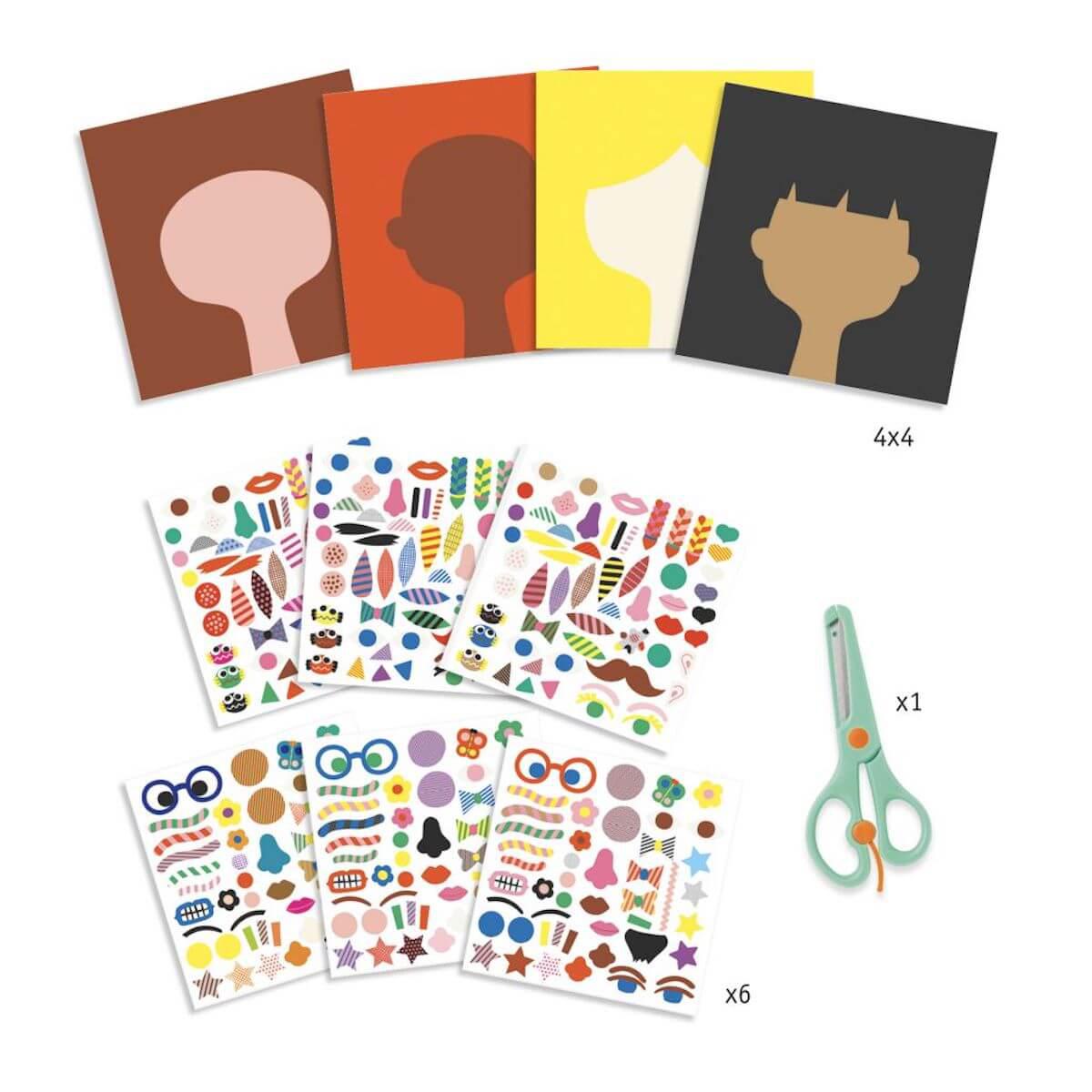 Stickers pour les petits  Coiffeur Djeco