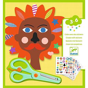 Stickers pour les petits  Coiffeur Djeco