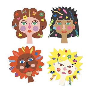 Stickers pour les petits  Coiffeur Djeco