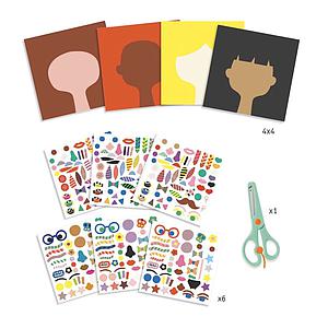 Stickers pour les petits  Coiffeur Djeco
