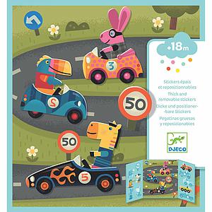 Stickers pour les petits  Les voitures Djeco