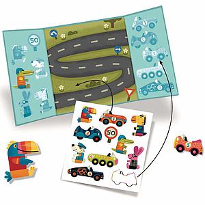 Stickers pour les petits  Les voitures Djeco