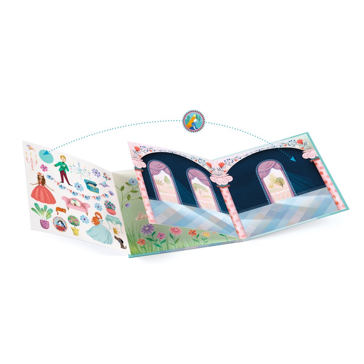 Stickers repositionnables LA VIE AU CHÂTEAU Djeco