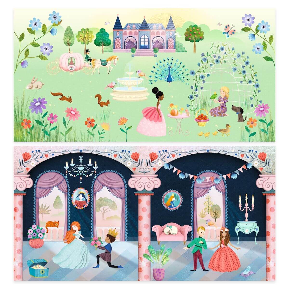 Stickers repositionnables LA VIE AU CHÂTEAU Djeco