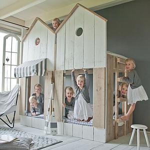 STRANDHUIS by DUTCHWOOD Lit Cabane naturel superposés