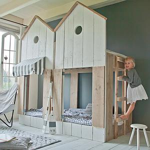 STRANDHUIS by DUTCHWOOD Lit Cabane naturel superposés