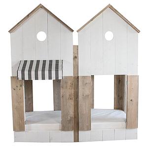STRANDHUIS by DUTCHWOOD Lit Cabane naturel superposés