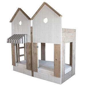 STRANDHUIS by DUTCHWOOD Lit Cabane naturel superposés