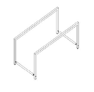 Structure bureau ZIGGY De Breuyn blanc