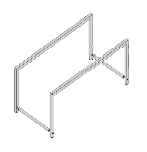 Structure bureau ZIGGY De Breuyn gris