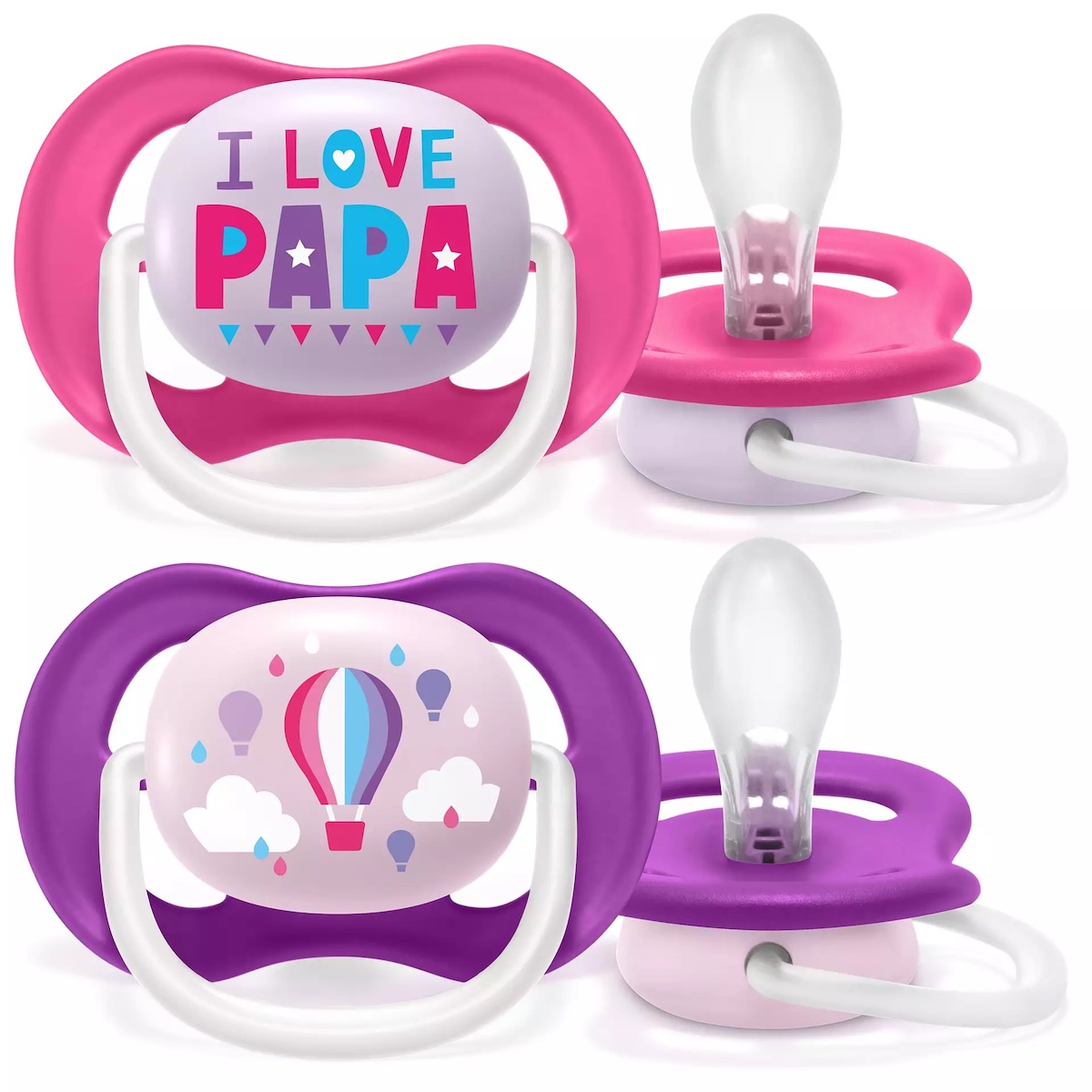 Sucette +6M ULTRA AIR Avent Happy Range Girl