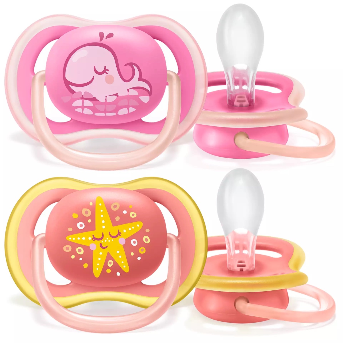 Sucette +6M ULTRA AIR Avent New Berry Girl