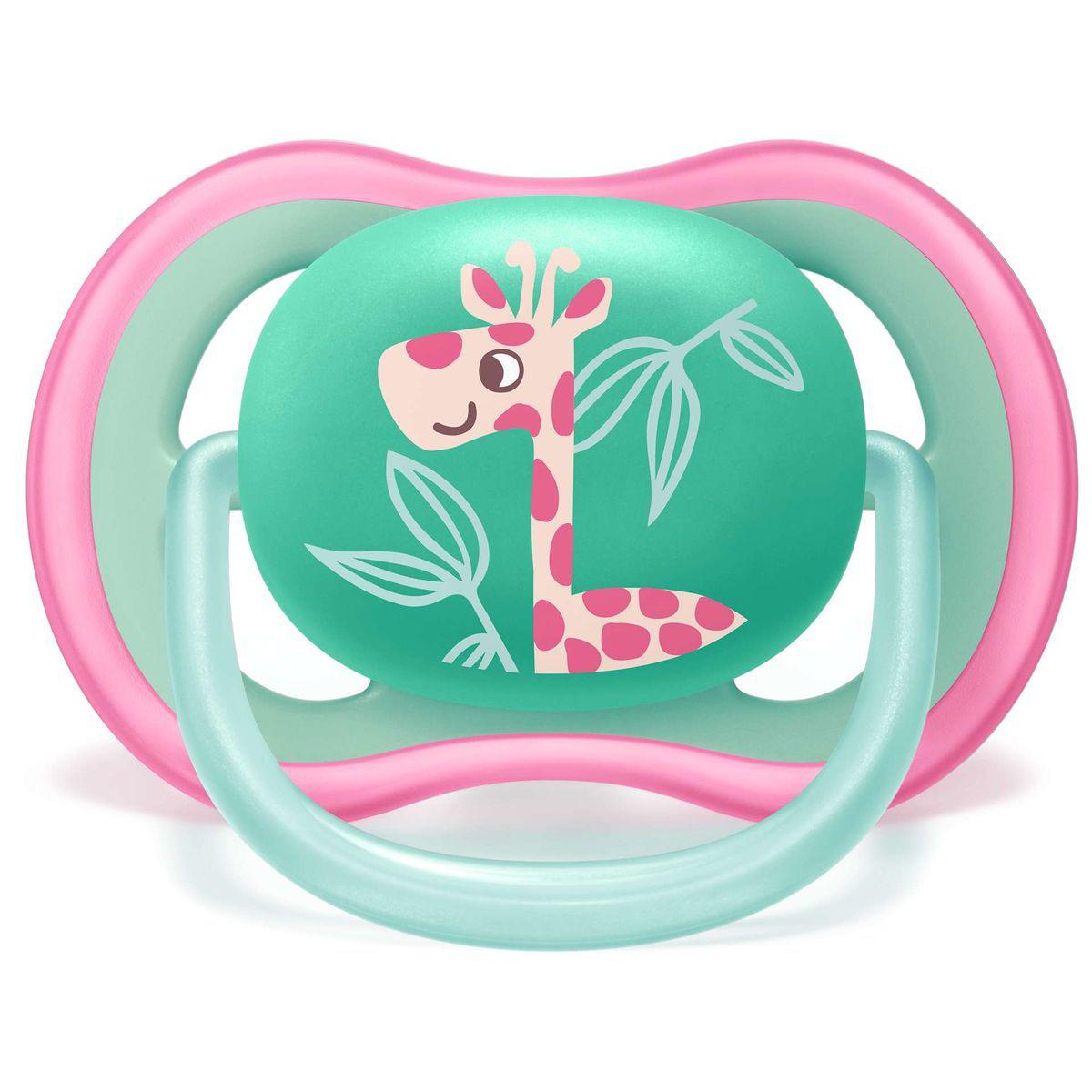 Sucettes +18M AIR GIRL Avent Giraffe Chat