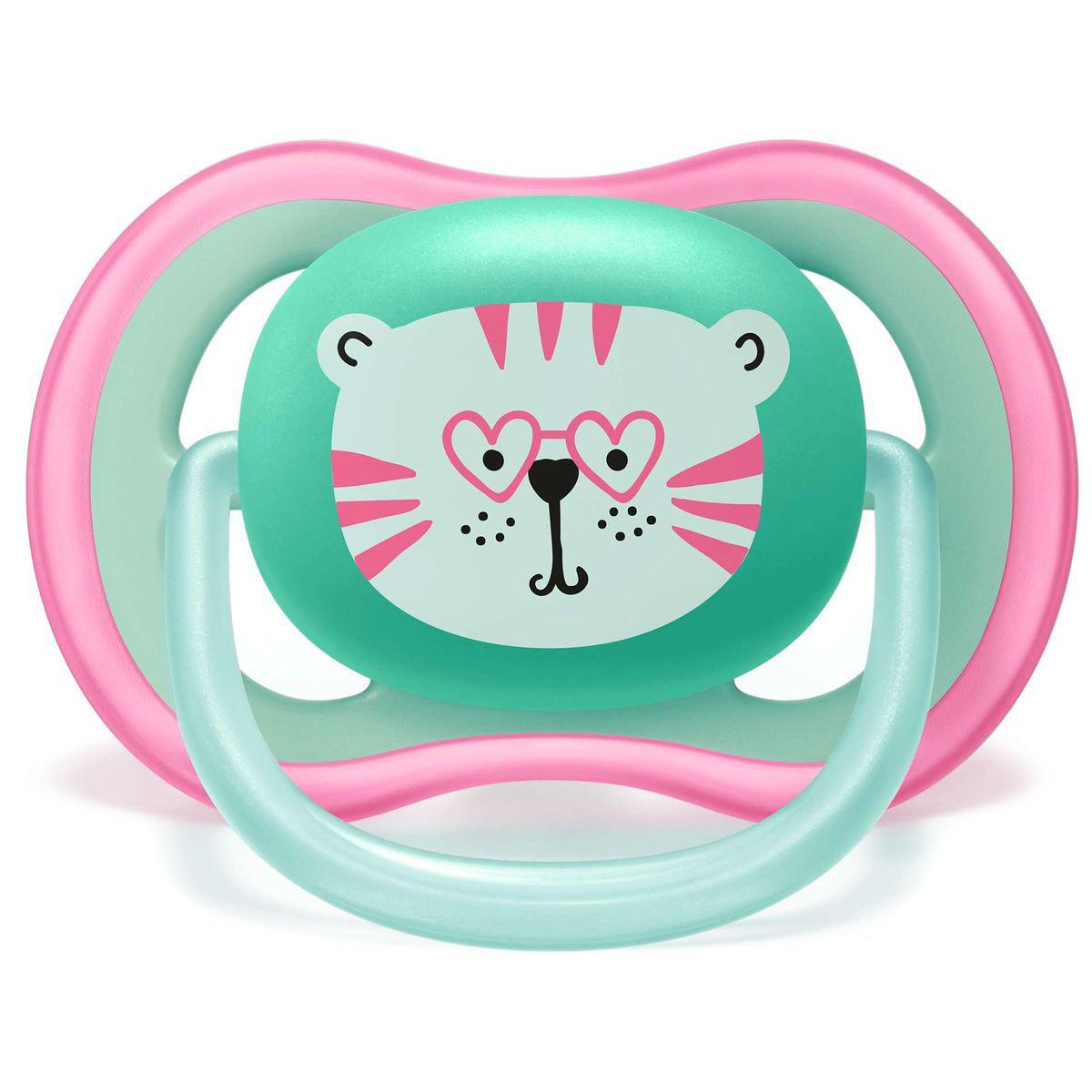 Sucettes +18M AIR GIRL Avent Tigre Lapin