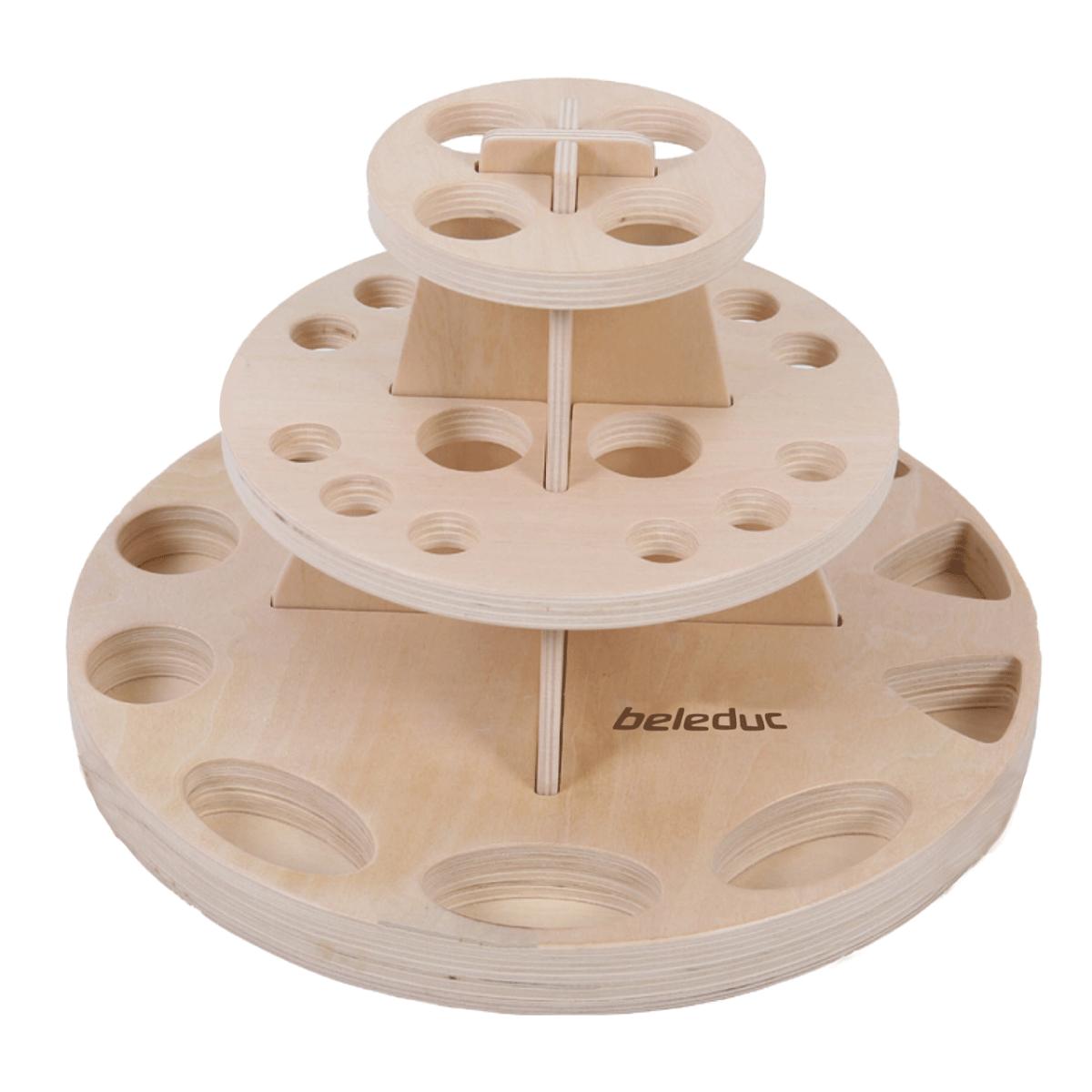 Support de matériel rotatif à trois niveaux Beleduc