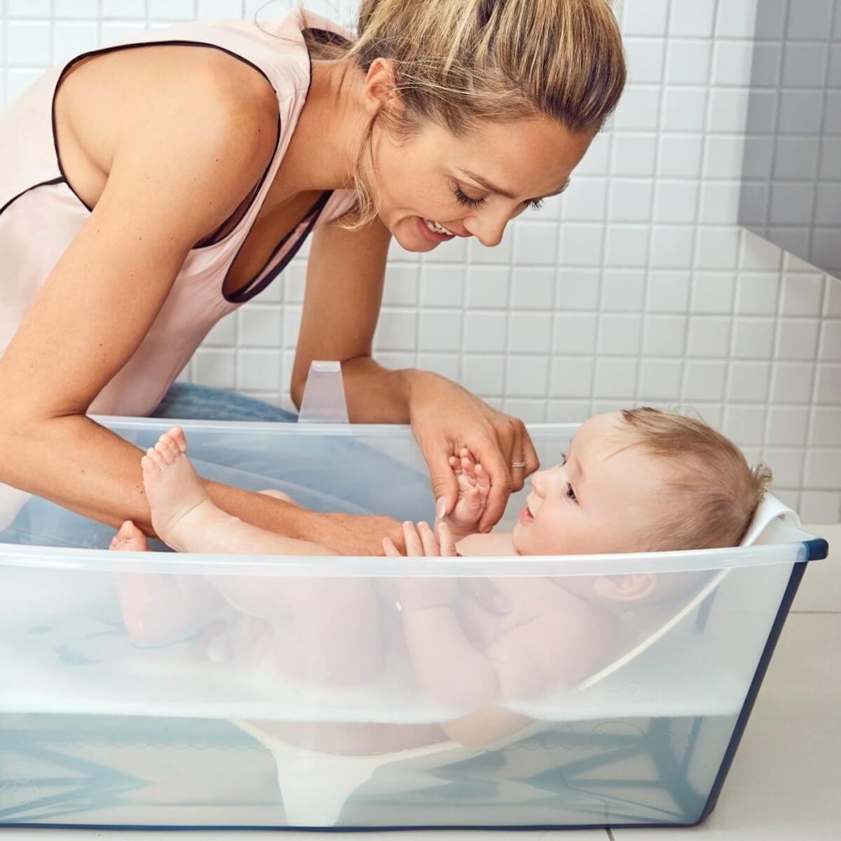 Support nouveau-né FLEXI BATH Stokke blanc