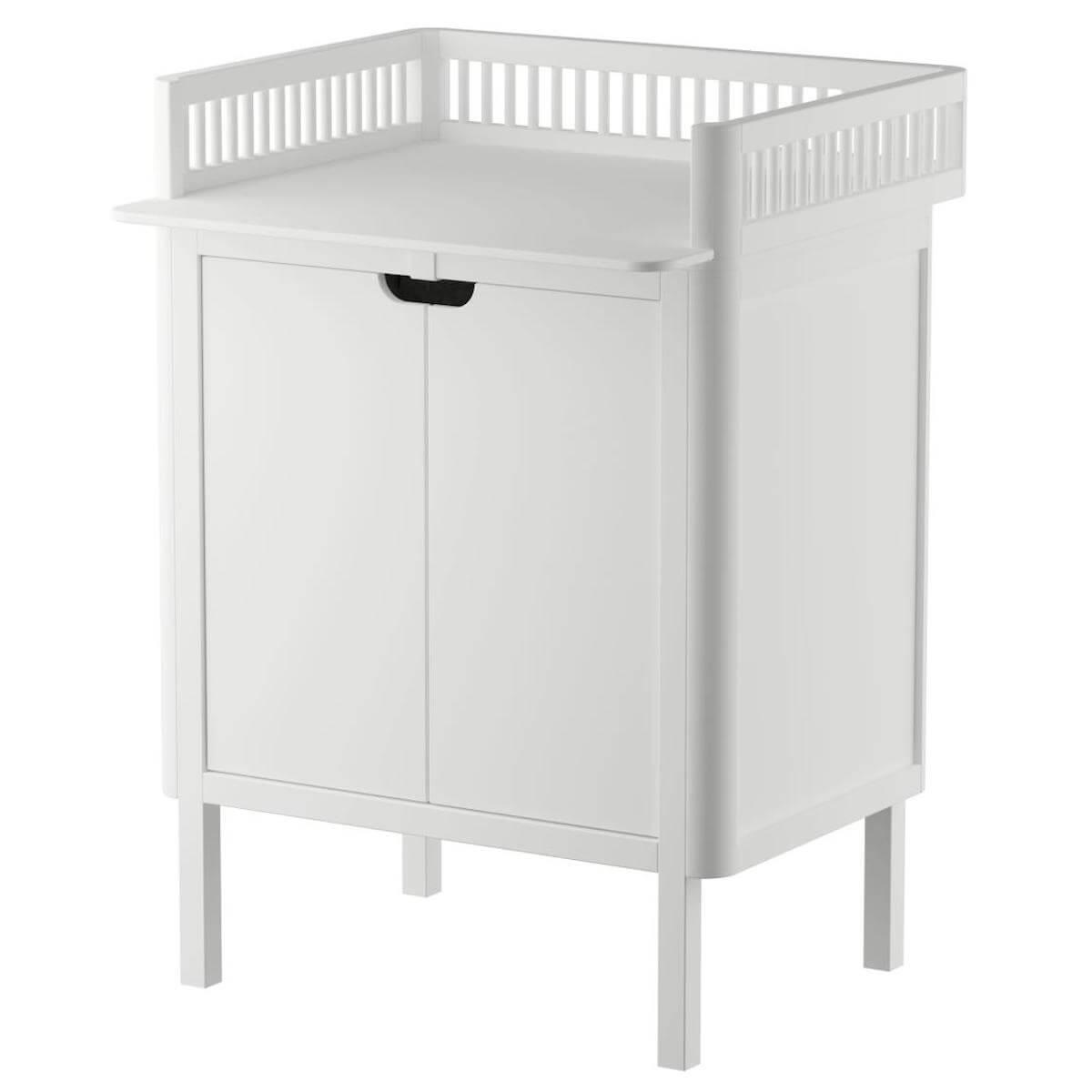 Table à langer 2 portes Sebra classic white
