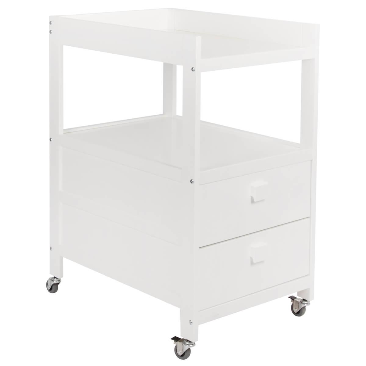 Table à langer 2 tiroirs Quax blanc