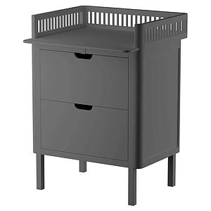 Table à langer 2 tiroirs Sebra classic grey