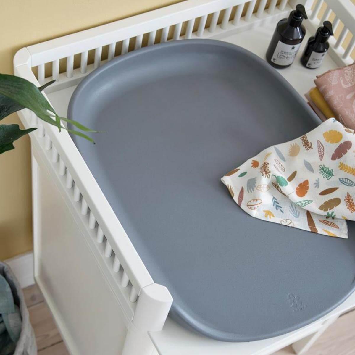 Table à langer 2 tiroirs Sebra classic white