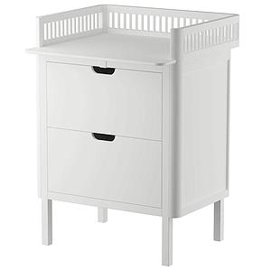 Table à langer 2 tiroirs Sebra classic white