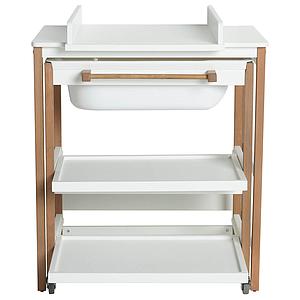 Table à langer-bain SMART Quax blanc-naturel