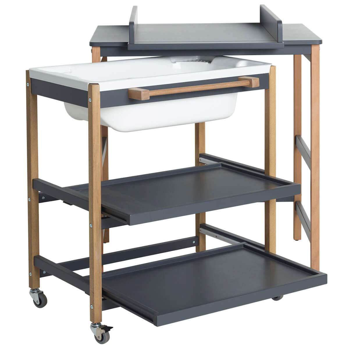 Table à langer-bain SMART Quax Moonshadow-naturel