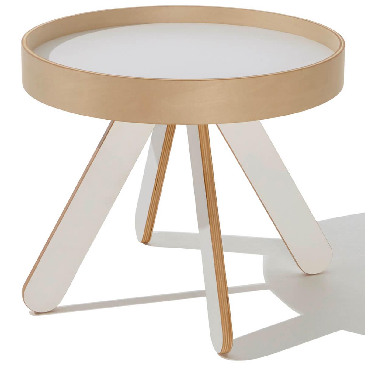Table d’appoint-table de nuit VALET LOW Mueller blanc