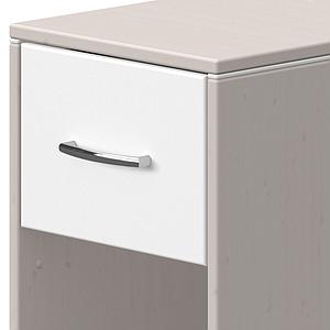 Table de chevet 1 tiroir CLASSIC Flexa grey washed-blanc