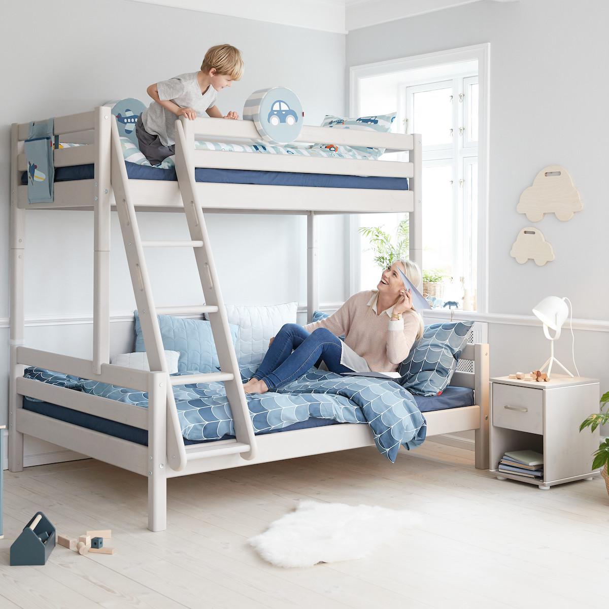 Table de chevet 1 tiroir CLASSIC Flexa grey washed