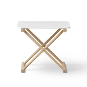 Table de chevet basse CAMP Oliver Furniture blanc-chêne