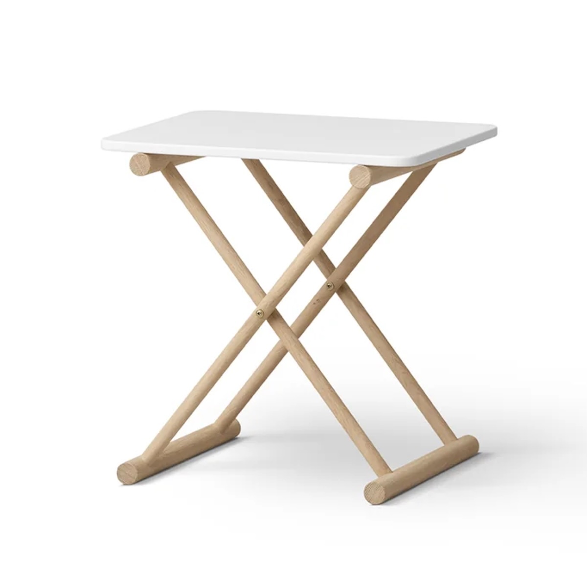 Table de chevet haute CAMP Oliver Furniture blanc-chêne