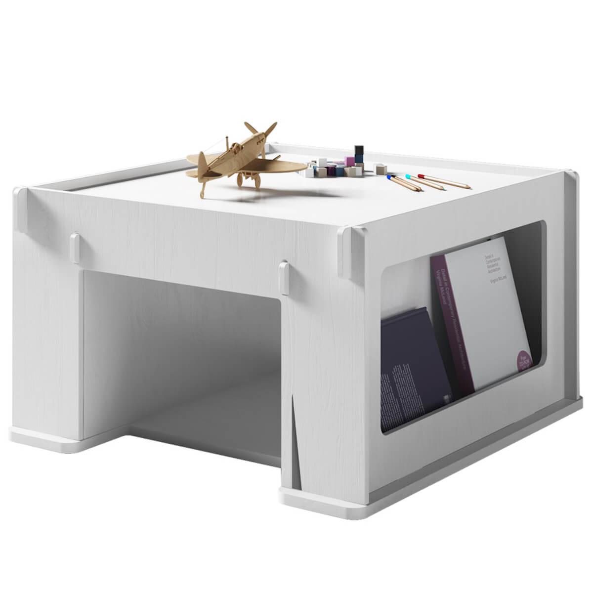 Table de jeu 76x80cm THEO Mathy by Bols blanc