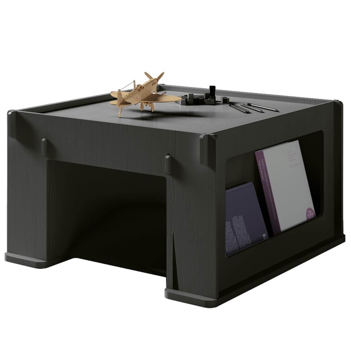 Table de jeu 76x80cm THEO Mathy by Bols gris basalte