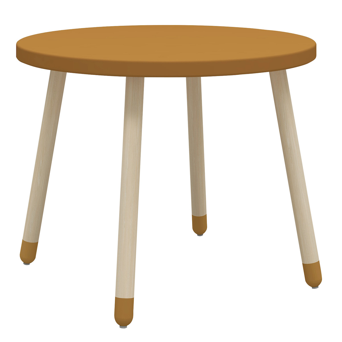 Table de jeu enfant 60cm DOTS Flexa Mustard