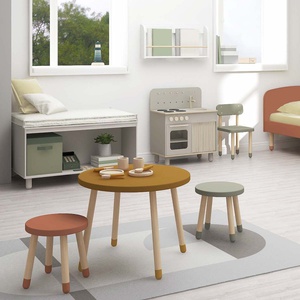 Table de jeu enfant 60cm DOTS Flexa Mustard