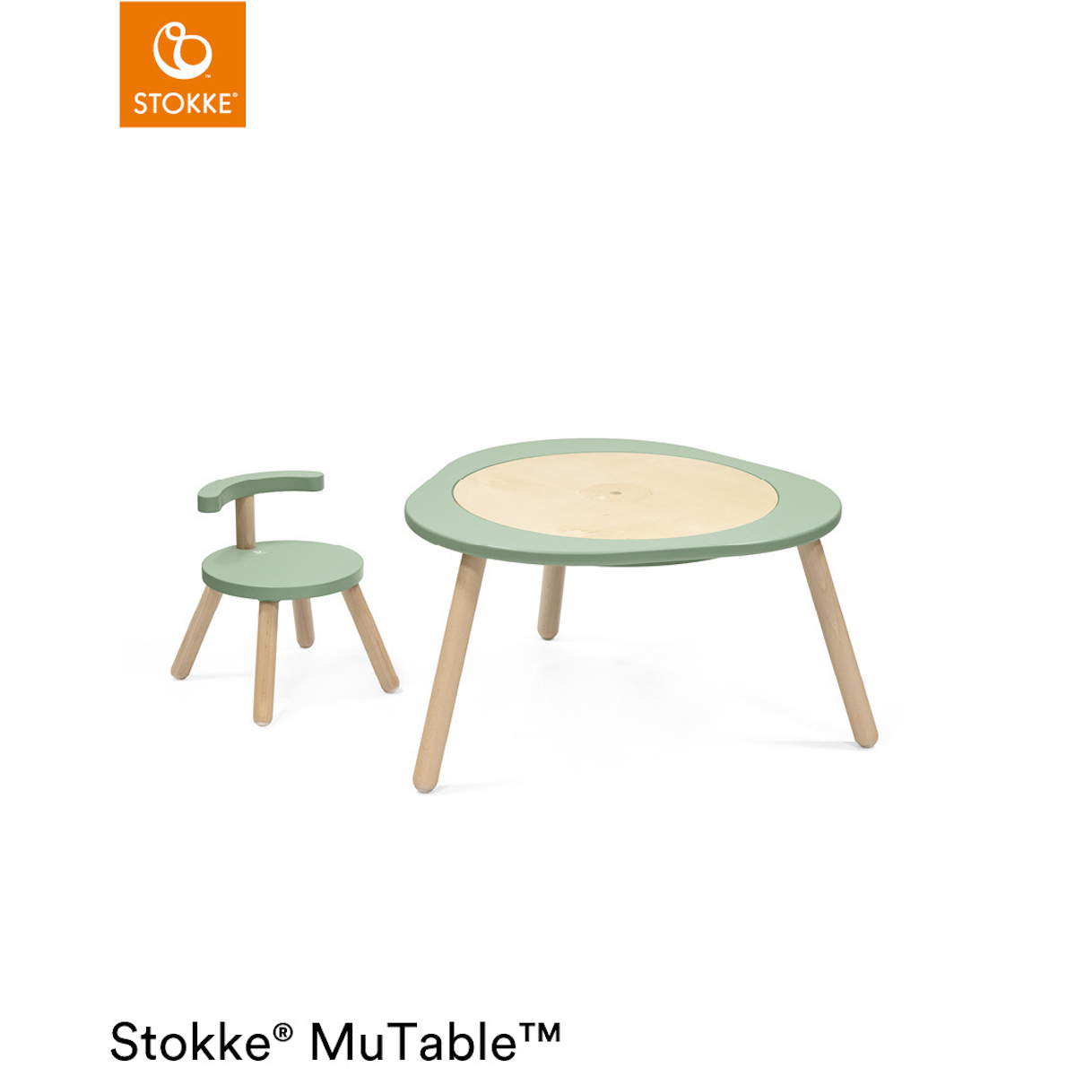 Table de jeu multifonctions MUTABLE V2 Stokke Clover green