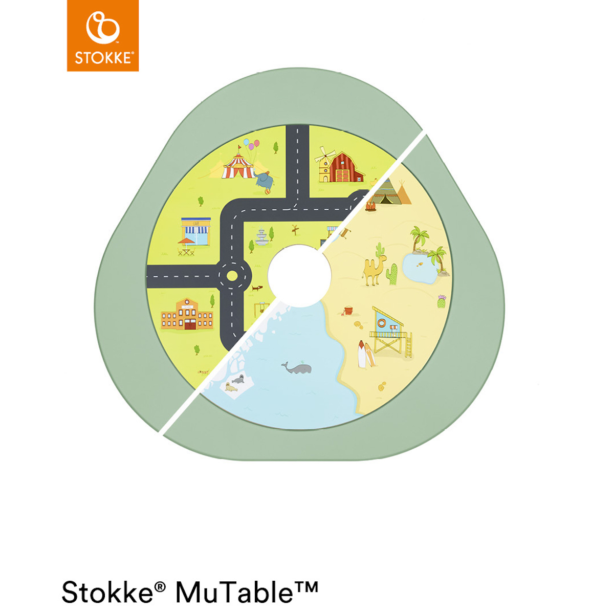 Table de jeu multifonctions MUTABLE V2 Stokke Clover green