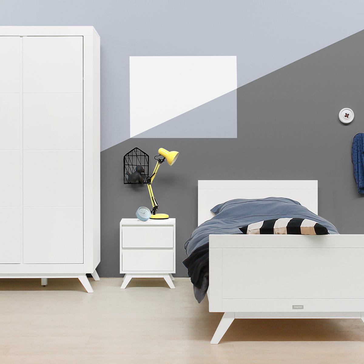 Table de nuit ANNE Bopita blanc 