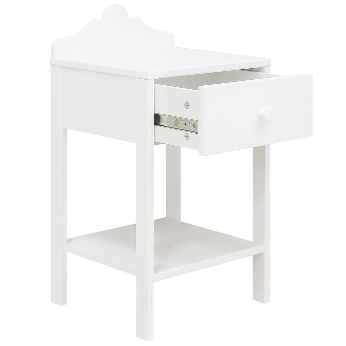 Table de nuit EVI Bopita blanc