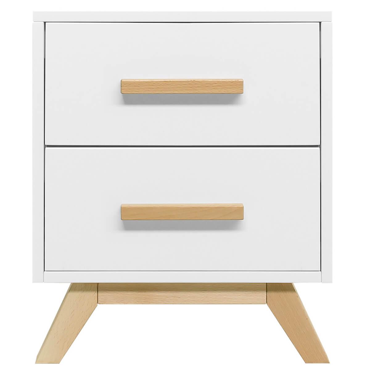 Table de nuit FENNA Bopita blanc-naturel