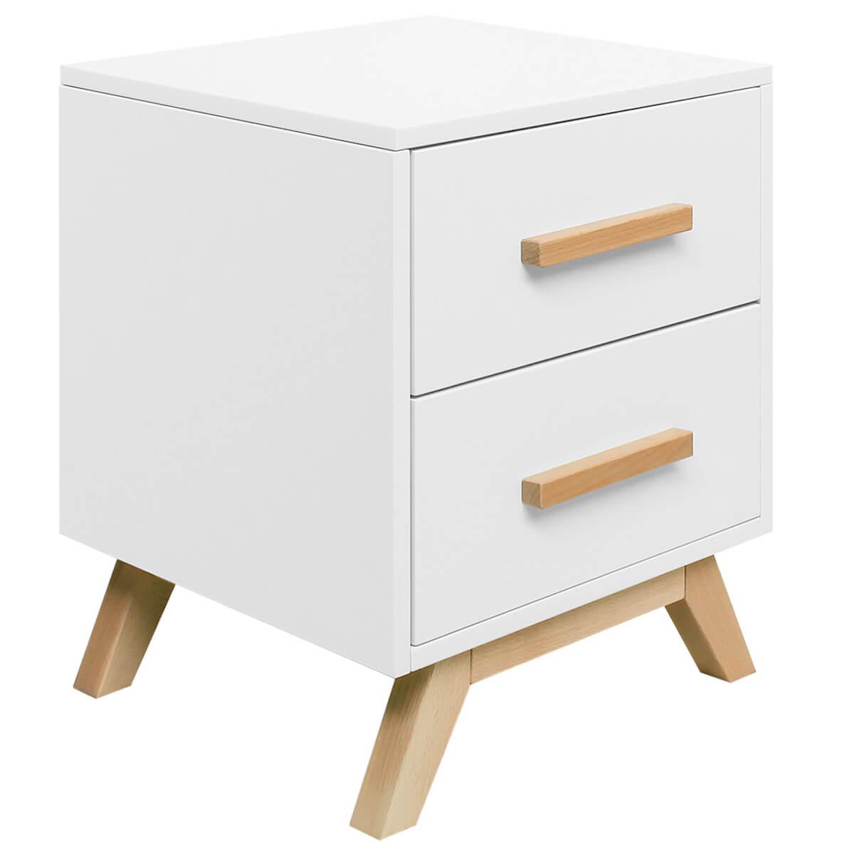 Table de nuit FENNA Bopita blanc-naturel