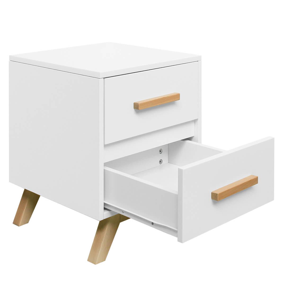 Table de nuit FENNA Bopita blanc-naturel