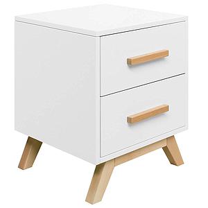 Table de nuit FENNA Bopita blanc-naturel